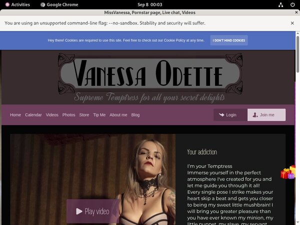 Account Free For Missvanessa.modelcentro.com