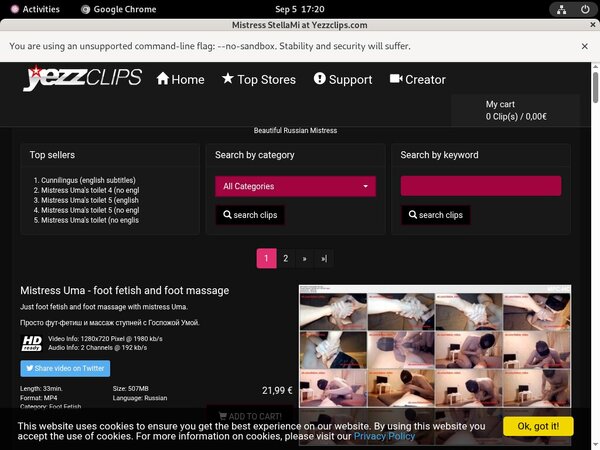 Free MistressStellami Membership Account