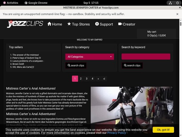Account Free For Mistress Jennifer Carter