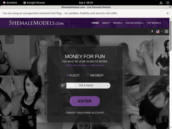 Account On Shemale Models