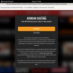 African Casting Sign Up Page