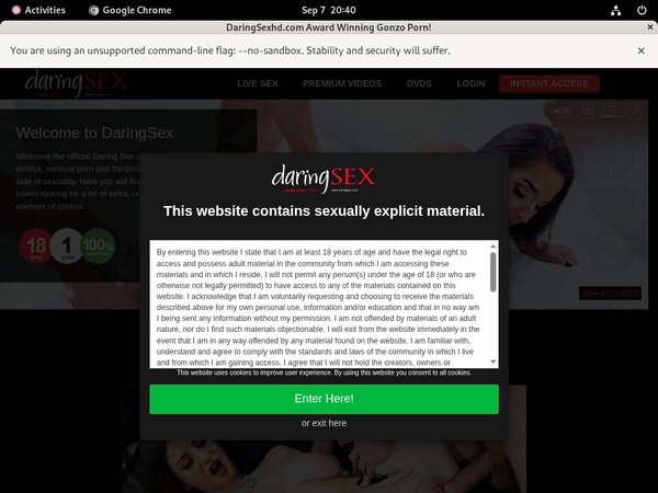 Daring Sex Coupon Offer