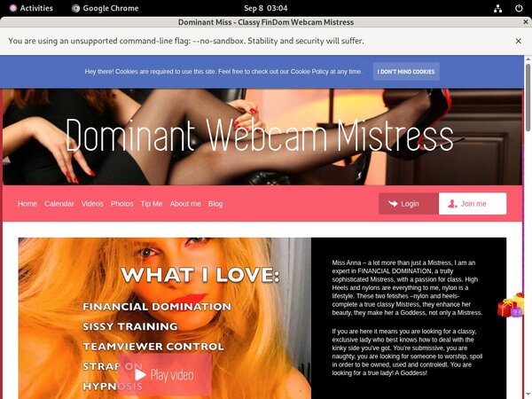 Dominant Miss - Classy FinDom Webcam Mistress Free Full