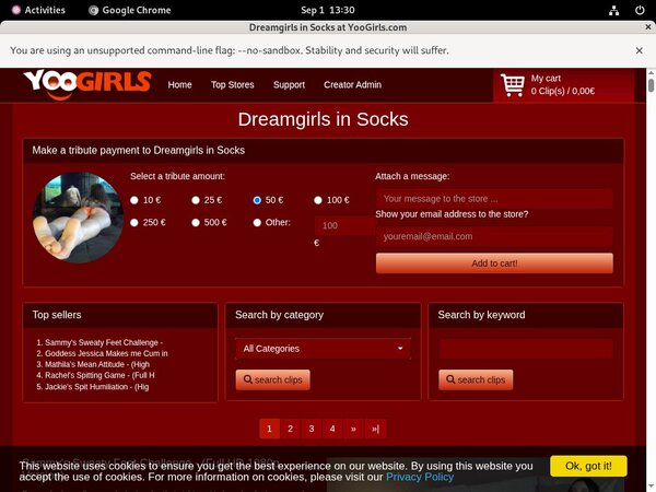 Dreamgirls In Socks With Webbilling.com