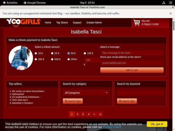 Free Account Of Isabella Tasci