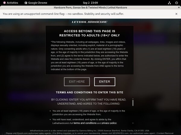 Free Working Lethalhardcore Account