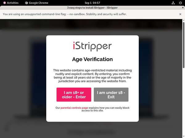 IStripper Facebook