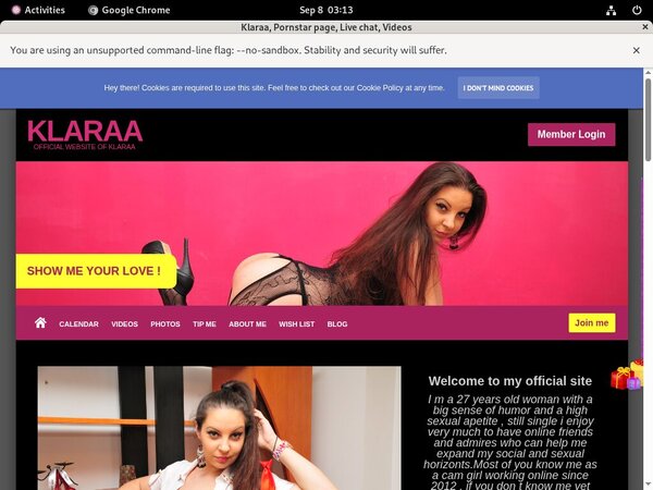 Klaraa.modelcentro.com With Direct Debit