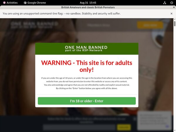 Onemanbanned.tv Website