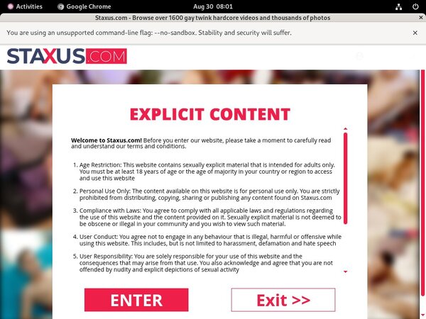 Staxus.com Discount Access