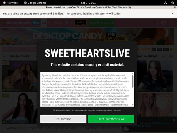Sweethearts Live Discount Password