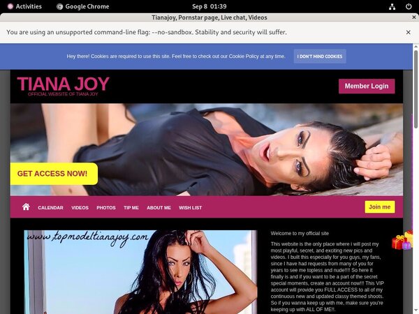 Tianajoy.modelcentro.com Account New