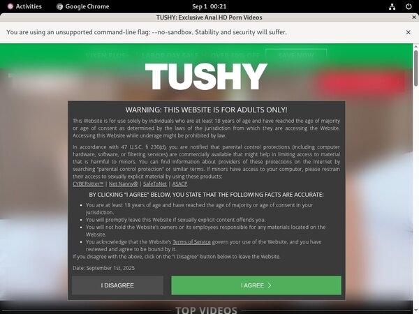 Tushy Registration Form