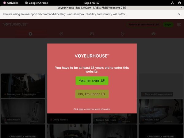 Voyeurhouse.com Paypal Account