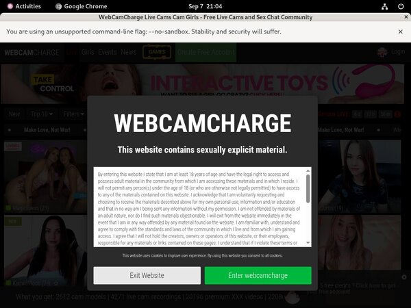 Webcam Charge ??