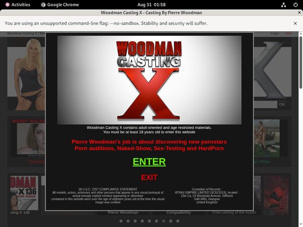 Woodman Casting X Websites
