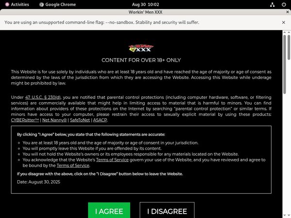 Workin Men XXX Site Discount